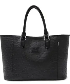 型押しPUレザー 大容量 トートバッグ A3対応 メンズ レディース マチ広