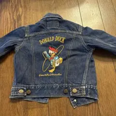 ベビー　キッズ　デニムジャケット ドナルド刺繍　ヴィンテージ　当時物　レア