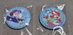 ディズニー　刺繍缶バッジ　リトル・マーメイド