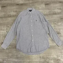 ラルフローレン BLAIRE チェックシャツ M 長袖 BDシャツ