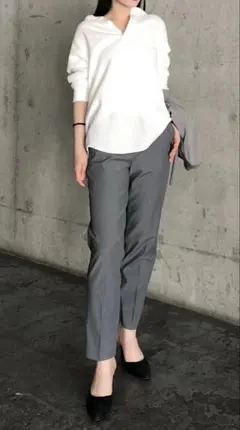 グレー カジュアルパンツ