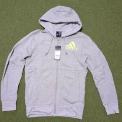 adidas グレー フルジップパーカー