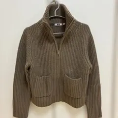 UNIQLO フルジップアップ　セーター　ジャケット(レディース)