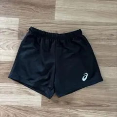 ASICS ブラックショートバレーボールパンツS(58〜64) JASPO女子用