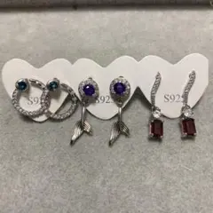 天然石ピアスセット ②