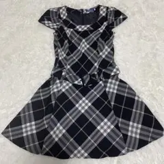 BurberryBlueLabel ワンピース　ノバチェック　腰ベルト　y2k