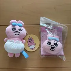 おぱんちゅうさぎ マスコット ぬいぐるみバッジ
