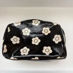 MARY QUANT デイジー柄 ポーチ ブラックのサムネイル