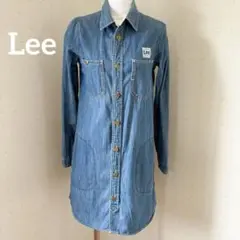 Leeリー デニム シャツワンピース　ロングシャツジャケットEDWIN サイズM