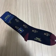Polo Ralph Lauren ネイビーソックス クマ柄