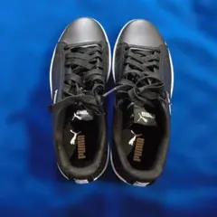 puma ブラック スニーカー レディース ローカット（24.5cm）