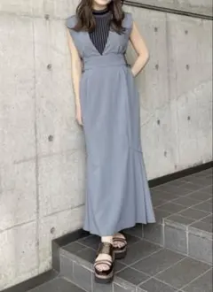 MURUA サイドタックジャンパースカート