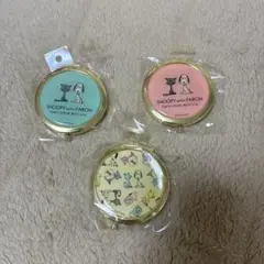 スヌーピー meets ファロン コンパクトミラー 3個セット