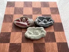 花型陶器箸置き3個セット