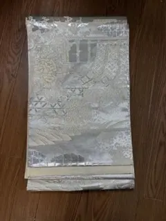 銀糸 袋帯 華文 庭園文様 フォーマル　正絹のサムネイル