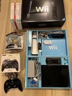 Wii 本体 ブラック コントローラー 3個 セット ヌンチャクニンテンドー