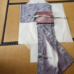 袴 マーブル柄着物セット グレー | Mercari