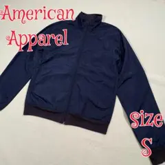 American Apparel ジップナイロンジャケット　ネイビー　S　USA