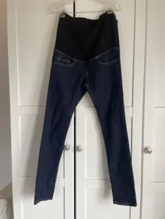 無印良品　マタニティジーンズ　S・ネイビー