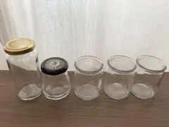 ガラス瓶 大小5個セット　空き瓶　小瓶
