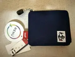 【未使用】CHUMS リサイクルコインケース ネイビー L