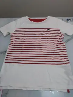 BURBERRY BLACK LABEL白赤ストライプ 半袖Tシャツメンズ
