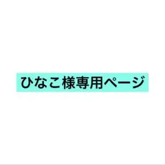 ひなこ様専用ページ