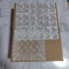 【新品未使用】 レースハンカチ 2枚セット