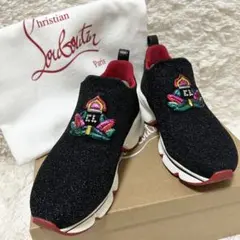 Christian Louboutin ルブタン スニーカー スリッポン ラメ