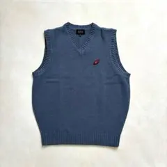 PEARLY GATES パーリーゲイツ ゴルフ ニットベスト ブルー Vネック