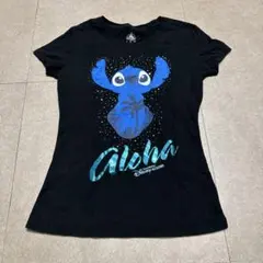 Disney parks 上海ディズニー　スティッチ　半袖　tシャツ 黒　Mのサムネイル