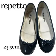 レペット Repetto 黒 エナメルバレエシューズ - メルカリ