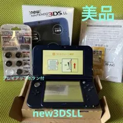m*n様 ◻︎美品◻︎new任天堂3DSLLメタリックブルー箱付きプレイアップボ