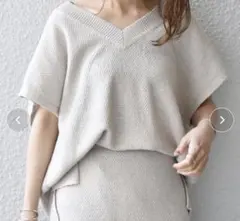 Plage SILK-LINEN LILY Vネック ニット - メルカリ