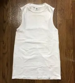 【古着】アディダス オリジナルス ロングタンクトップ（白）Sサイズ