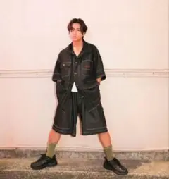 【新品】Wudge boy denim half pants Lサイズ