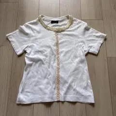 トリココムデギャルソン　スパンコール　半袖Tシャツ　カットソーのサムネイル