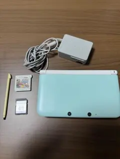 ニンテンドー3DS LL ミントグリーン 大乱闘スマッシュブラザーズカセット付き