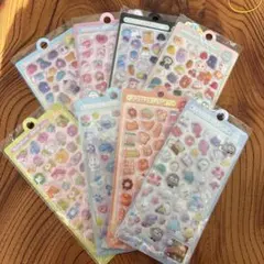 1 ボンボンドロップ風シール　立体シール　3Dシール ぷくぷくシール　8枚