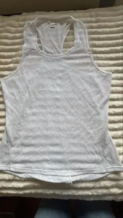 adidas ホワイト タンクトップ　M