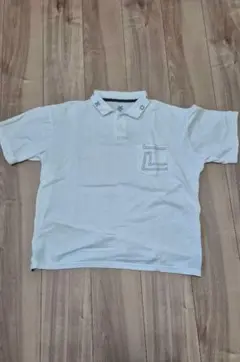 デサント　ホワイトポロシャツ 　Lサイズ