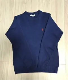 U.S. POLO ASSN. ニット セーター ネイビー M
