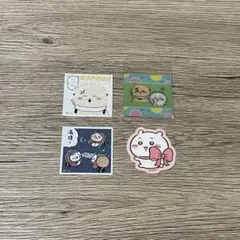 ちいかわ ステッカー 4枚セット ハチワレ うさぎ ラッコ たぬき
