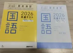 2026 共通テスト 国語 直前演習　進研　解答付き