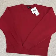 UNIQLO -C スムースコットンクルーネックセーター M 赤