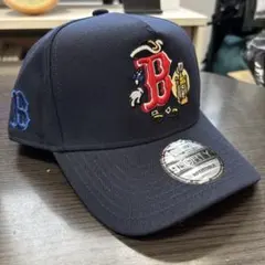 新品 未使用 NEWERA キャップ ネイビー　レッドソックス 9FORTY