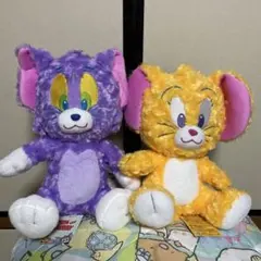 トムとジェリー　ハピネスBIGぬいぐるみ2体セット