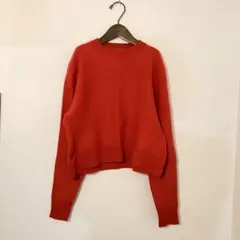 IÉNA 赤 クルーネック ニットセーター