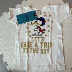 ②DENIM DUNGAREE スヌーピー Tシャツ 110