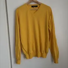 NOLLEY'S Vネックニット イエロー サイズ48